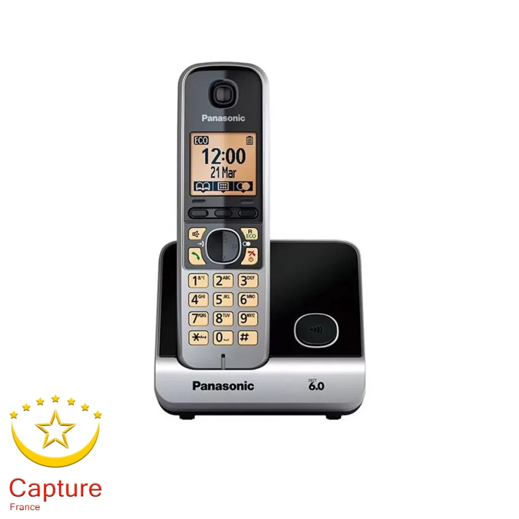 تلفن بی سیم پاناسونیک مشکی Panasonic KX-TG6711 Wireless Phone