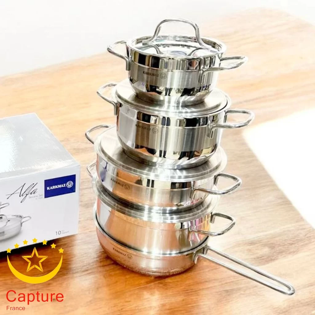 سرویس قابلمه استیل کرکماز مدل A-1900