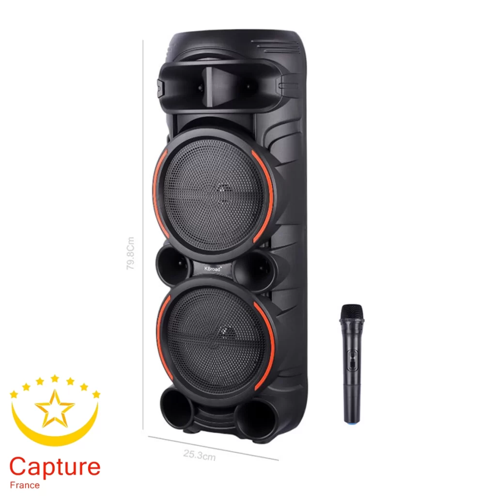 اسپیکر چمدانی بلوتوثی کی برود KTS-2058 + میکروفون