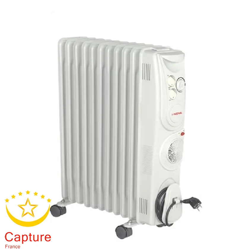 بخاری برقی شوفاژ برقی نوا 9 پره مدل NH-1244-9|گرمایشی سریع و ایمن