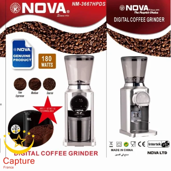 آسیاب قهوه نوا مدل NM3667 ظرفیت ۳۶۶۷