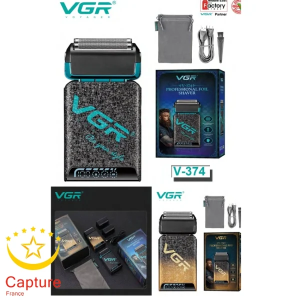 ماشین اصلاح موی صورت شارژی وی جی ار مدل v-374