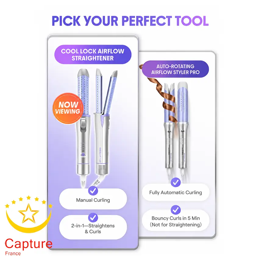 فر کننده و حالت دهنده مو شیگلم مدل Airflow Styler Pro-25mm