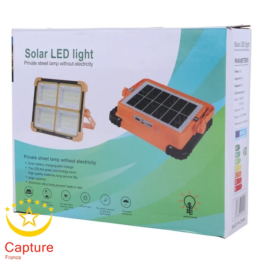 پروژکتور شارژی و پاوربانک خورشیدی Solar LED Light