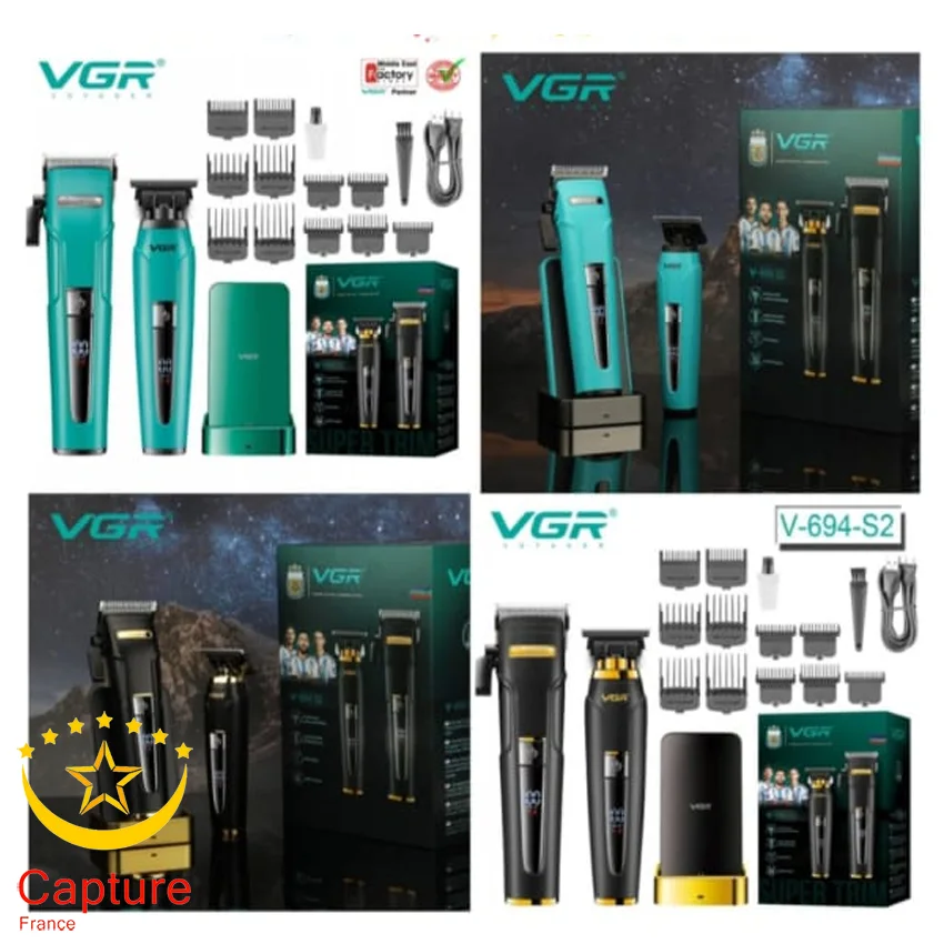 ست ماشین اصلاح موی سر و صورت وی جی ار مدل V-694-S2