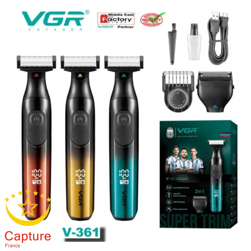 ماشین اصلاح بدن و صورت وی جی ار مدل V-361